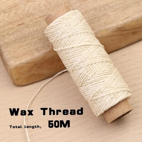 Ftyiwu Waxed Thread 32 Yards Upholstery Needle and Thread for Leather in Kuwait