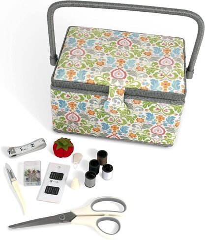 Dritz Sewing Basket and Essentials Kit Organizers, Multicolor in Saudi Arabia