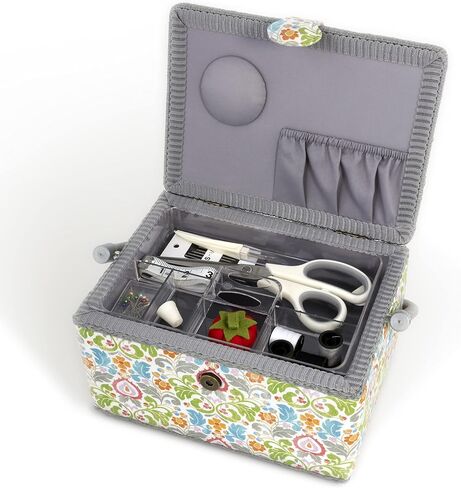 Dritz Sewing Basket and Essentials Kit Organizers, Multicolor in Saudi Arabia