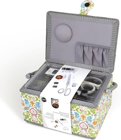 Dritz Sewing Basket and Essentials Kit Organizers, Multicolor in Saudi Arabia