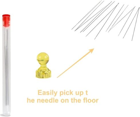 12 قطعة من إبر خرز العين الكبيرة مع زجاجة إبرة (2.2 بوصة، 3 بوصة) in Kuwait