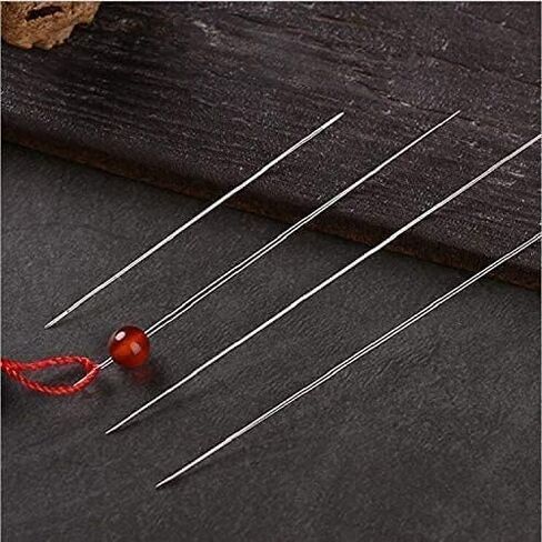 12 قطعة من إبر خرز العين الكبيرة مع زجاجة إبرة (2.2 بوصة، 3 بوصة) in Kuwait