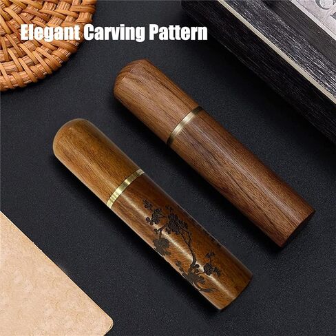 إبر التطريز لإبرة الخياطة اليدوية - 25 قطعة إبر خياطة كبيرة للعين، إبرة عين كبيرة للغرز، الرتق، اللحف، إبرة الغزل لوازم حادة مع نمط نحت حالة إبرة خشبية - YAWALL in Kuwait