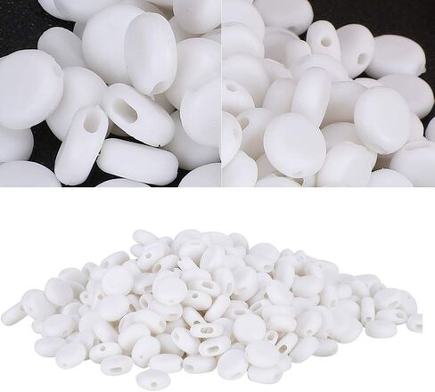 Jerss تعديل مشبك الفرقة موصلات مستديرة 400 قطعة حبل 400 X تعديل مشبك عدم الانزلاق حبل مرن الضابط in Kuwait