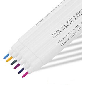 Ylucky Water Soluble Tailor's Gel Pen Sewing Tool Marking Tracing Tool Erasable Ink Fabric Marker Pen Washable Textile Marking pens for Arts Crafts Cloth Stitching