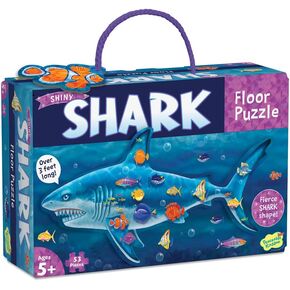 Peaceable Kingdom Shiny Shark Floor Puzzle, 53 Pieces in Saudi Arabia
