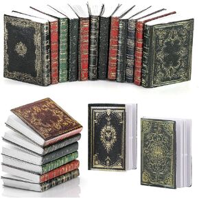 Molain Miniatures Dollhouse Books,24 Pcs 1:12 Scale Mini Books Dollhouse Accessories Books Model Decoration for Dollhouse Boys and Girls Play Entertainment Supplies