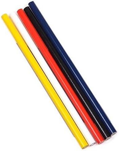 5 قطع من علامة خياطة أقلام الرصاص بألوان متنوعة من Cuziss، أدوات وضع العلامات والتتبع للخياط (أزرق أحمر أسود أبيض أصفر) in Kuwait