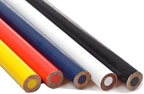 5 قطع من علامة خياطة أقلام الرصاص بألوان متنوعة من Cuziss، أدوات وضع العلامات والتتبع للخياط (أزرق أحمر أسود أبيض أصفر) in Kuwait