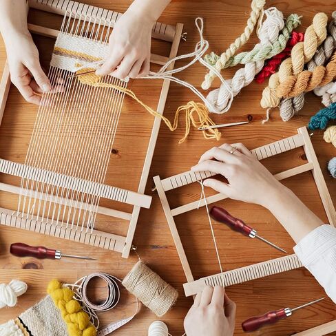 Awl Tool Wooden Handle Scratch Awl Gourd Shape Sewing Awl with Box Leather Craft Repair Tools Awl Tool for Scratch Wood,Leather,Sewing,Punch (4 PCS) in Kuwait