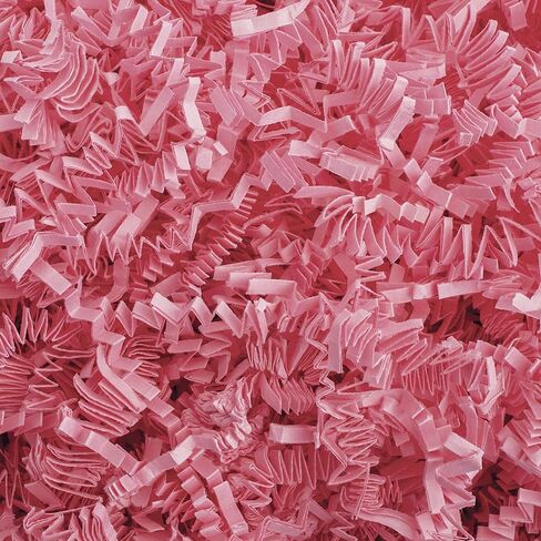 MagicWater Supply Crinkle Cut Paper Shred Filler (4 oz) for Gift Wrapping & Basket Filling - Light Pink for Birthday in Saudi Arabia