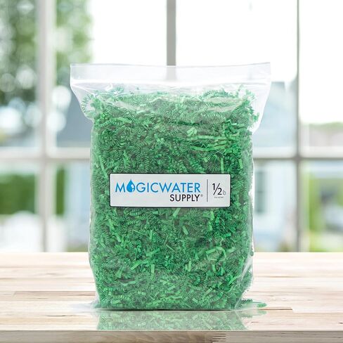 MagicWater Supply Crinkle Cut Paper Shred Filler (1/2 LB) for Gift Wrapping & Basket Filling - Green in Kuwait
