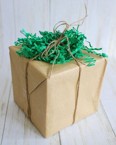MagicWater Supply Crinkle Cut Paper Shred Filler (1/2 LB) for Gift Wrapping & Basket Filling - Green in Kuwait