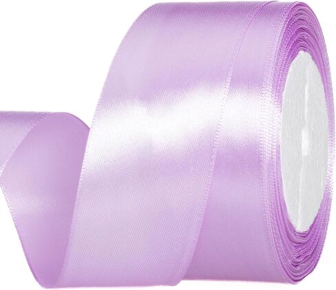 ATRBB 25 Yards 1-1/2 inch Wine Red Satin Ribbon for Gift Wrapping in Kuwait