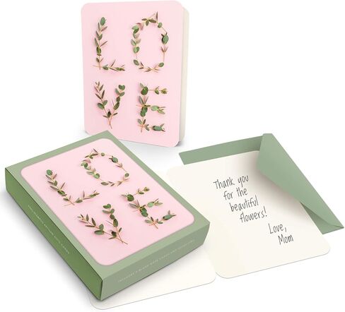 Artisan Blank Note Cards by Studio Oh! - Desert Blossoms - Pack of 8 - 4.25" × 5.5" Printed Textured Art Paper Embellished with Foil Stamping Cards and Envelopes in Kuwait
