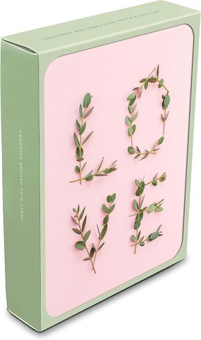 Artisan Blank Note Cards by Studio Oh! - Desert Blossoms - Pack of 8 - 4.25" × 5.5" Printed Textured Art Paper Embellished with Foil Stamping Cards and Envelopes in Kuwait
