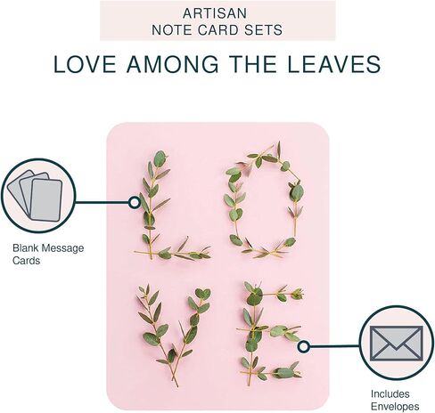 Artisan Blank Note Cards by Studio Oh! - Desert Blossoms - Pack of 8 - 4.25" × 5.5" Printed Textured Art Paper Embellished with Foil Stamping Cards and Envelopes in Kuwait