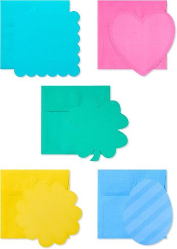 American Greetings Single Panel Blank Cards with Envelopes, Neon Rainbow Colors (100-Count) in Saudi Arabia