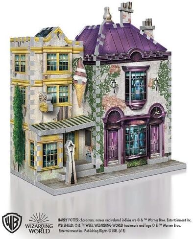 Wrebbit3D Madam Malkin’s and Florean Fortescue’s Ice Cream Puzzle for Teens and Adults | 290 Real Jigsaw Puzzle Pieces | Not Just an Ordinary Model Kit for Adults | Great Gift for Harry Potter Fans in Kuwait