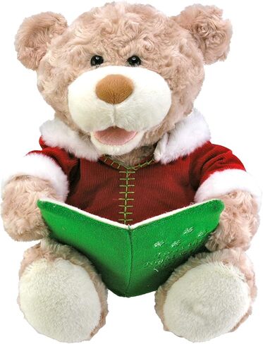 Cuddle Barn - Storytime Teddie | Animated Storytelling Holiday Bear Stuffed Animal Plush Toy Reads The Story T'was The Night Before Christmas, 10" in Kuwait