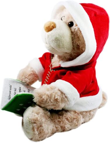 Cuddle Barn - Storytime Teddie | Animated Storytelling Holiday Bear Stuffed Animal Plush Toy Reads The Story T'was The Night Before Christmas, 10" in Kuwait