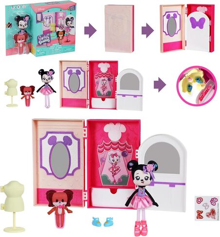 Disney 6" Soft Rag Doll Deluxe Pack – 2pc Toy Dolls |Anna and Olaf's Castle Ice Rink Playset in Kuwait