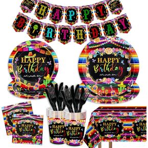 My First Rodeo Birthday Party Supplies Boy-142Pcs Western Cowboy Tableware 1st Rodeo Birthday Party Decorations Blue My First Rodeo Baby Shower Dinnerware for Boy