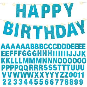 TaoBary 112 Pcs DIY Letter Custom Banner Glitter Customizable Banner Kit Including 107 Letters and Numbers 3 Rope for Valentine‘s Day Birthday Party(Red) in Saudi Arabia