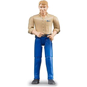 Bruder bworld 60022 Man with Dark Skin/Blue Jeans Toy Figure in Kuwait