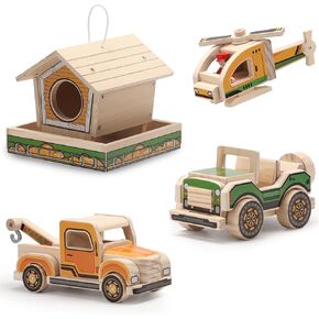 SainSmart Jr. 2-in-1 STEM Kits, Wooden Robot Assembly Toy Set, Woodworking Crafts Projects for Kids, Gift for Boys and Girls in Saudi Arabia