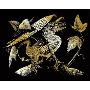 Royal Brush GOLDFL-28 Foil Engraving Art Kit, 8 by 10-Inch, Baby Dragon