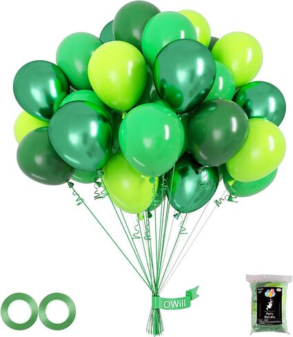 OWill 120 قطعة بالونات متنوعة الألوان 12 بوصة قوس قزح بالونات اللاتكس، بالونات الحفلات الملونة لأعياد الميلاد وحفلات الزفاف وحفلات الزفاف وديكور إكليل القوس in Kuwait
