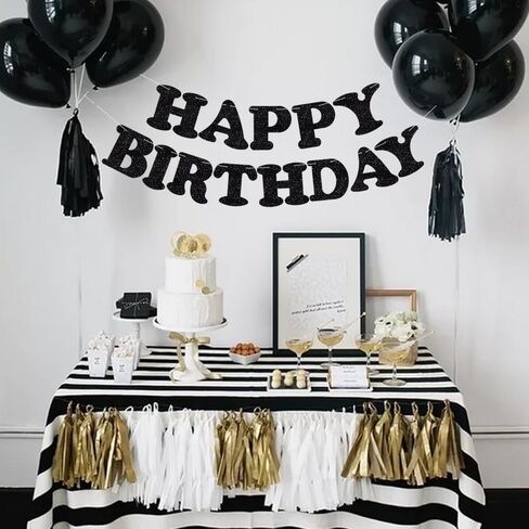 BEISHIDA Teal Blue Happy Birthday Banner - NO DIY,Pre-Strung Happy Birthday Decorations, Happy Birthday Sign for Women,Glitter Happy Birthday Garland,Happy Birthday Backdrop in Kuwait
