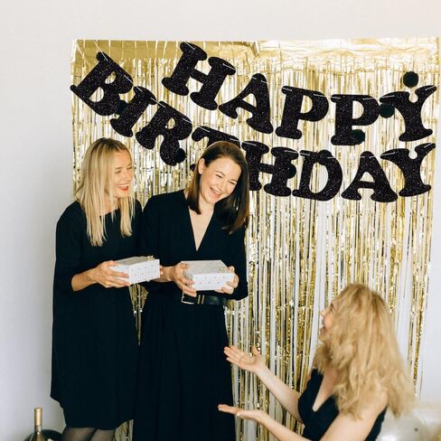 BEISHIDA Teal Blue Happy Birthday Banner - NO DIY,Pre-Strung Happy Birthday Decorations, Happy Birthday Sign for Women,Glitter Happy Birthday Garland,Happy Birthday Backdrop in Kuwait
