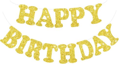 BEISHIDA Teal Blue Happy Birthday Banner - NO DIY,Pre-Strung Happy Birthday Decorations, Happy Birthday Sign for Women,Glitter Happy Birthday Garland,Happy Birthday Backdrop in Kuwait