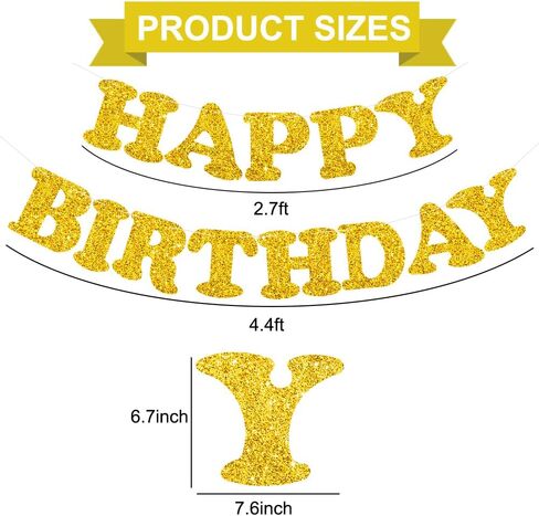 BEISHIDA Teal Blue Happy Birthday Banner - NO DIY,Pre-Strung Happy Birthday Decorations, Happy Birthday Sign for Women,Glitter Happy Birthday Garland,Happy Birthday Backdrop in Kuwait