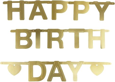 Gold Custom Banner Letter Banner Customizable Letters Symbols Banner Make Your Own Banner Birthday Wedding Baby Shower Party Decoration in Saudi Arabia