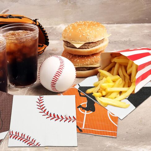 Sport Paper Napkins Sports Party Luncheon Napkins Sport Themed Disposable Napkins Football Baseball Soccer Basketball Napkins for Sports Birthday Party Supplies, 6.5" x 6.5" in Saudi Arabia