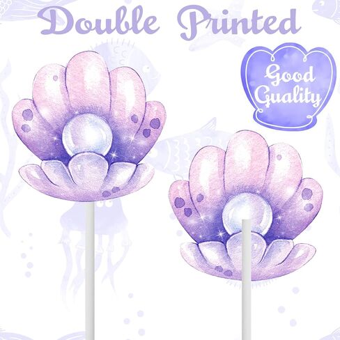24pcs Mermaid Cupcake Toppers Mermaid Tail Cupcake Toppers for Mermaid Birthday decorations Under The Sea Party Favors Little Mermaid Baby Shower Supplies in Saudi Arabia