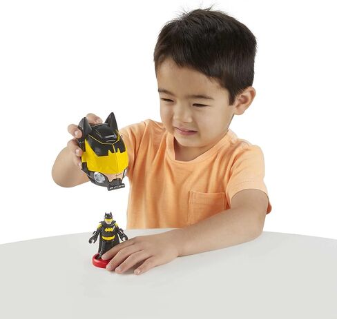 Fisher-Price Imaginext DC Super Friends Batman Toy Head Shifters Batmobile & Figure Set for Preschool Pretend Play Kids Ages 3+ Years in Kuwait