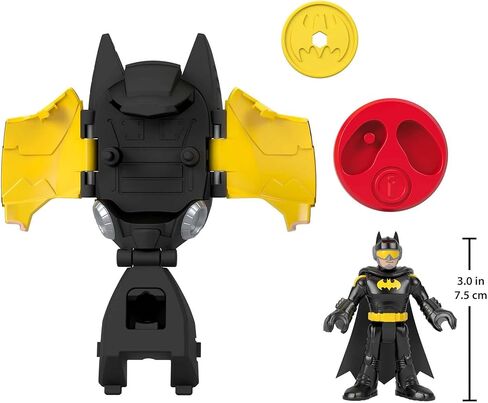 Fisher-Price Imaginext DC Super Friends Batman Toy Head Shifters Batmobile & Figure Set for Preschool Pretend Play Kids Ages 3+ Years in Kuwait