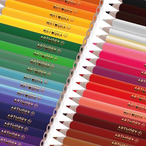 Artworx Kids Coloring Set - 122 Assorted Art Pieces & Carry Case - Coloring Kits For Kids Ages 4-8 - Coloring Pencils, Felt Tips Pens, Wax Crayons - Arts and Craft Sets - Kids Coloring Kit For Kids in Kuwait