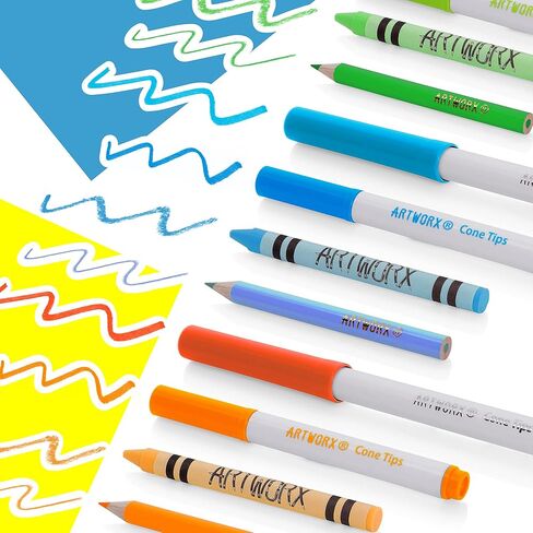 Artworx Kids Coloring Set - 122 Assorted Art Pieces & Carry Case - Coloring Kits For Kids Ages 4-8 - Coloring Pencils, Felt Tips Pens, Wax Crayons - Arts and Craft Sets - Kids Coloring Kit For Kids in Kuwait