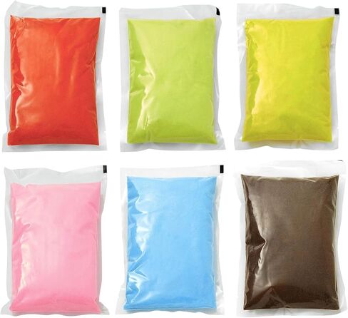 12-Pack Colored Sand for Crafts, 1lb Bags, Art Refill Kit, DIY Wedding Decorations, Vase Filler, Succulent Terrariums, Individually Packaged (12 Colors, 12 lb Total) in Kuwait
