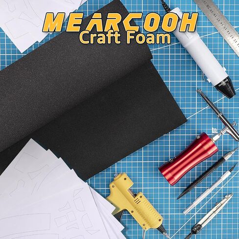 Black eva Foam roll, (1mm to 20mm) Premium Cosplay EVA Foam Sheet,2mm Thick,49"x13.5",High Density 86kg/m3 for Cosplay Costume, Crafts, DIY Projects by MEARCOOH in Kuwait