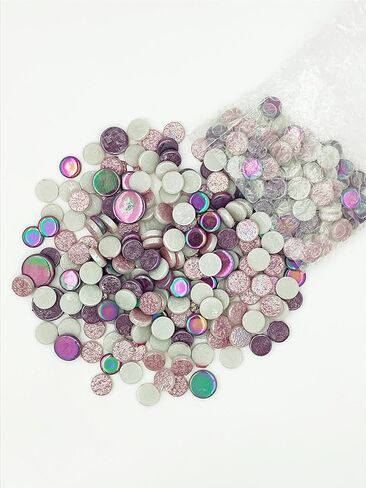 بلاط فسيفساء سيراميك دائري عشوائي بوزن 1.1 رطل، صناعة قطع فسيفساء سيراميك إبداعية للحرف اليدوية وأواني الزهور والمزهريات والأكواب ومستلزمات صنع الفسيفساء لتزيين الحديقة... (أرجواني 2) in Kuwait