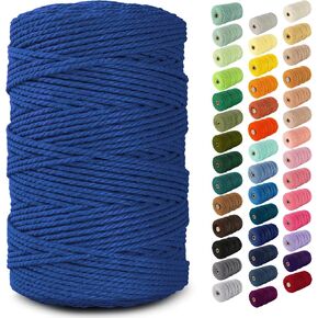 Nook Theory 3mm Macrame Cord 109 Yards - 4mm 5mm Soft Macrame Rope Perfect for Knots - Macrame Supplies for Wall Hangers & Boho Decorations - Cotton Rope - Macrame String (Cream, 3mm) in Saudi Arabia