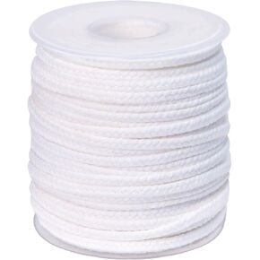 pice QPZ 200 ft Braided Candle Wicks 100% Cotton 21 PLY for Candle Pillars in 1 3/4 inch Dia, for Paraffin Wax Soy Beeswax Candle Making, Sold Separately 200 PCS Candle Wick Sustainer Tabs Metal 14mm