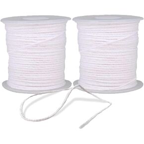 BEADNOVA Braided Candle Wick Spool 200 ft Cotton Roll Core Braided Wick for Candle Making and DIY (61m/67yard/200 Foot) in Saudi Arabia