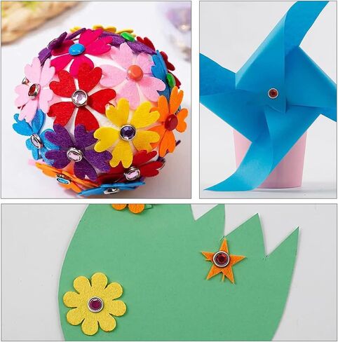 دبابيس OHAOLYLE المقسمة، مشابك ورقية معدنية صغيرة، دبابيس قصاصات دائرية للأعمال اليدوية والديكور 120 قطعة (8 * 12 مم/0.3 * 0.59 بوصة) in Kuwait